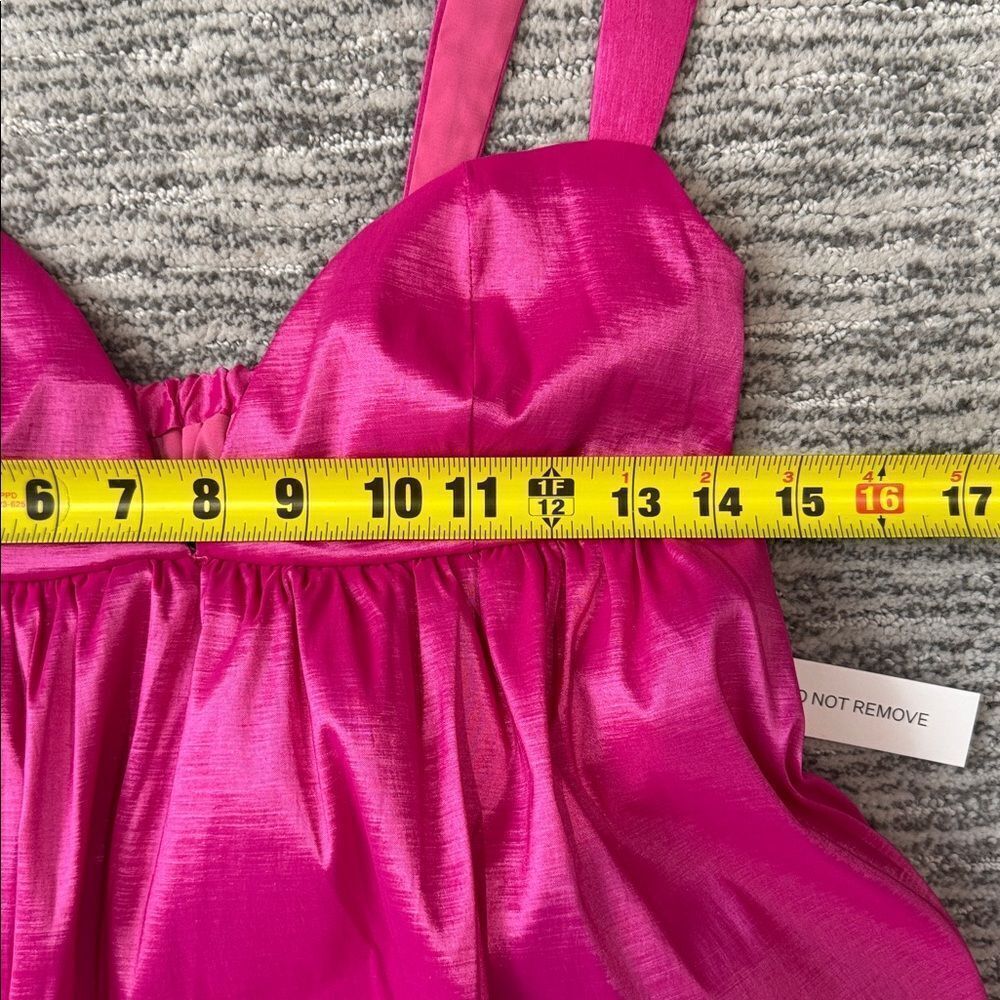NWT FOR LOVE & LEMONS SELENA MINI DRESS Hot Pink Small - Picture 8 of 12